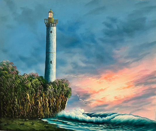 Lighthouse Over the Ocean 20 x 24